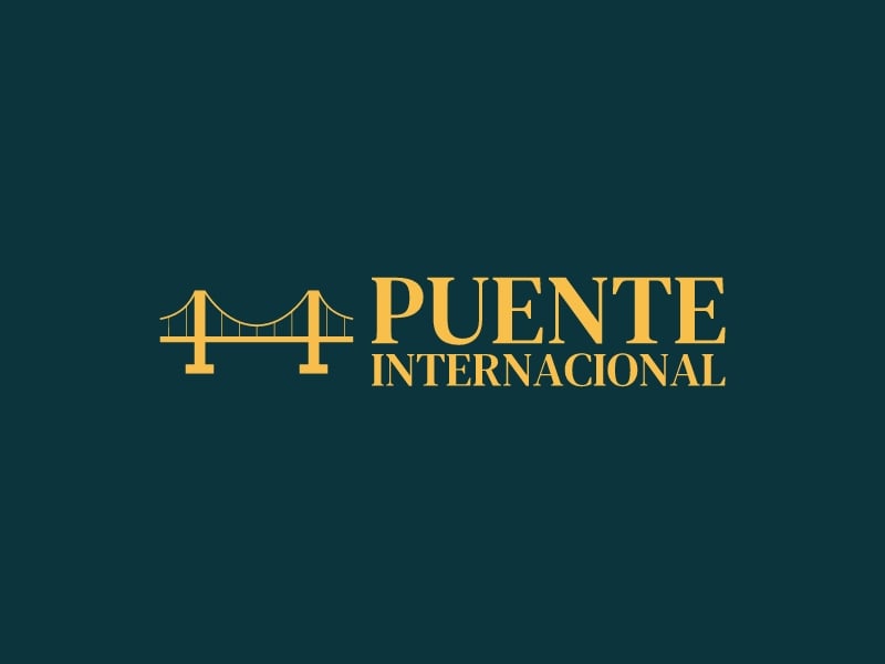 Puente Internacional logo design