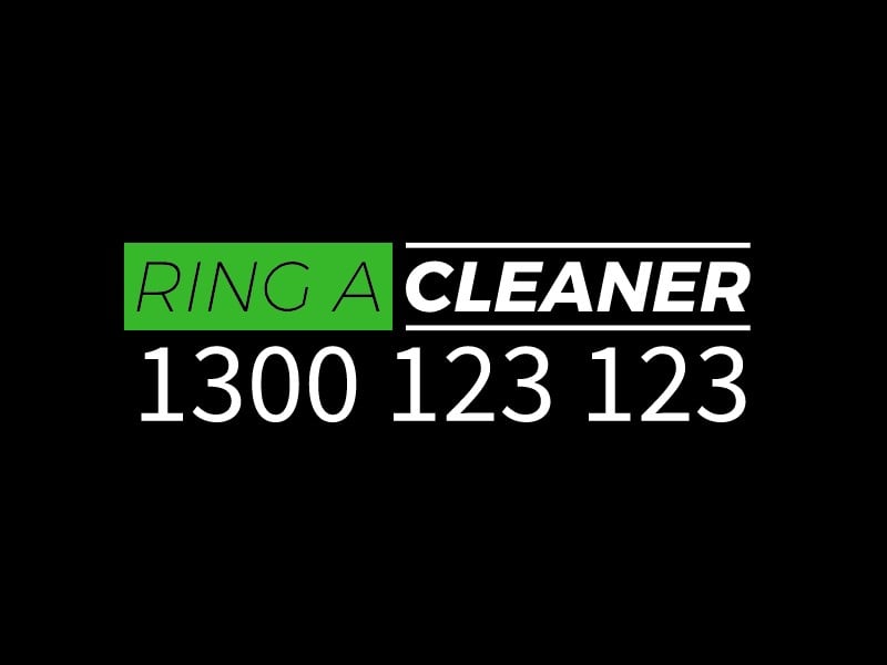 RING A CLEANER - 1300 123 123